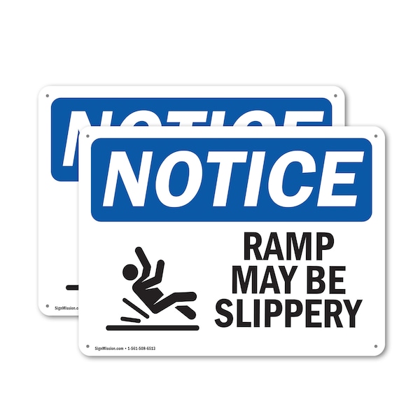 Signmission 7 in Height, 10 in Width, Plastic, Rectangle OS-2PACK-NS-P-710-L-17982 - main